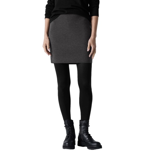Eileen Fisher Dresses & Skirts - Eileen Fisher 100% Merino Wool Mini Skirt Womens Large Office Designer Slim $188